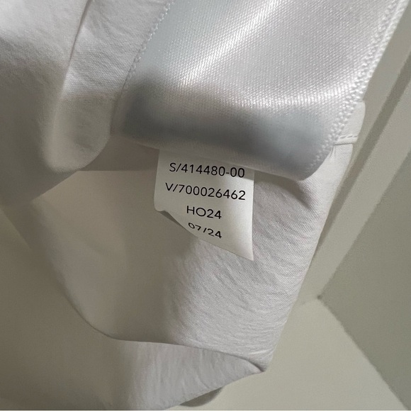 Athleta Midday Relaxed White Poplin Button Down Shirt XLT - Picture 4 of 5
